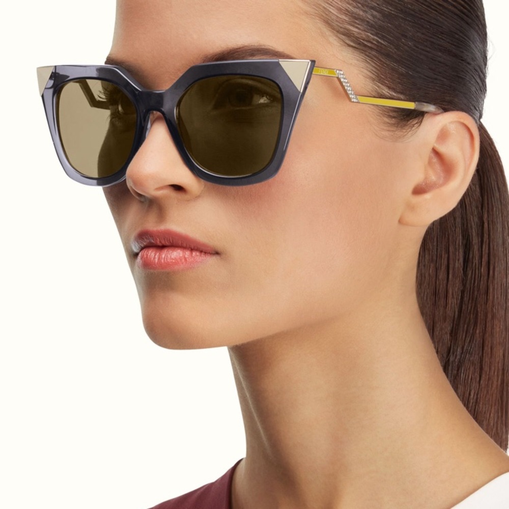 AUTHENTIC Fendi Iridia Cat Eye Sunglasses